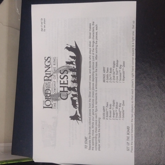 Lord of the Rings chess set - Picture 8 of 9